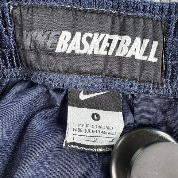 Nike Shorts Men Large Blue Basketball Dazzle Athletic Shiny Silky Smooth y2k - Picture 7 of 12